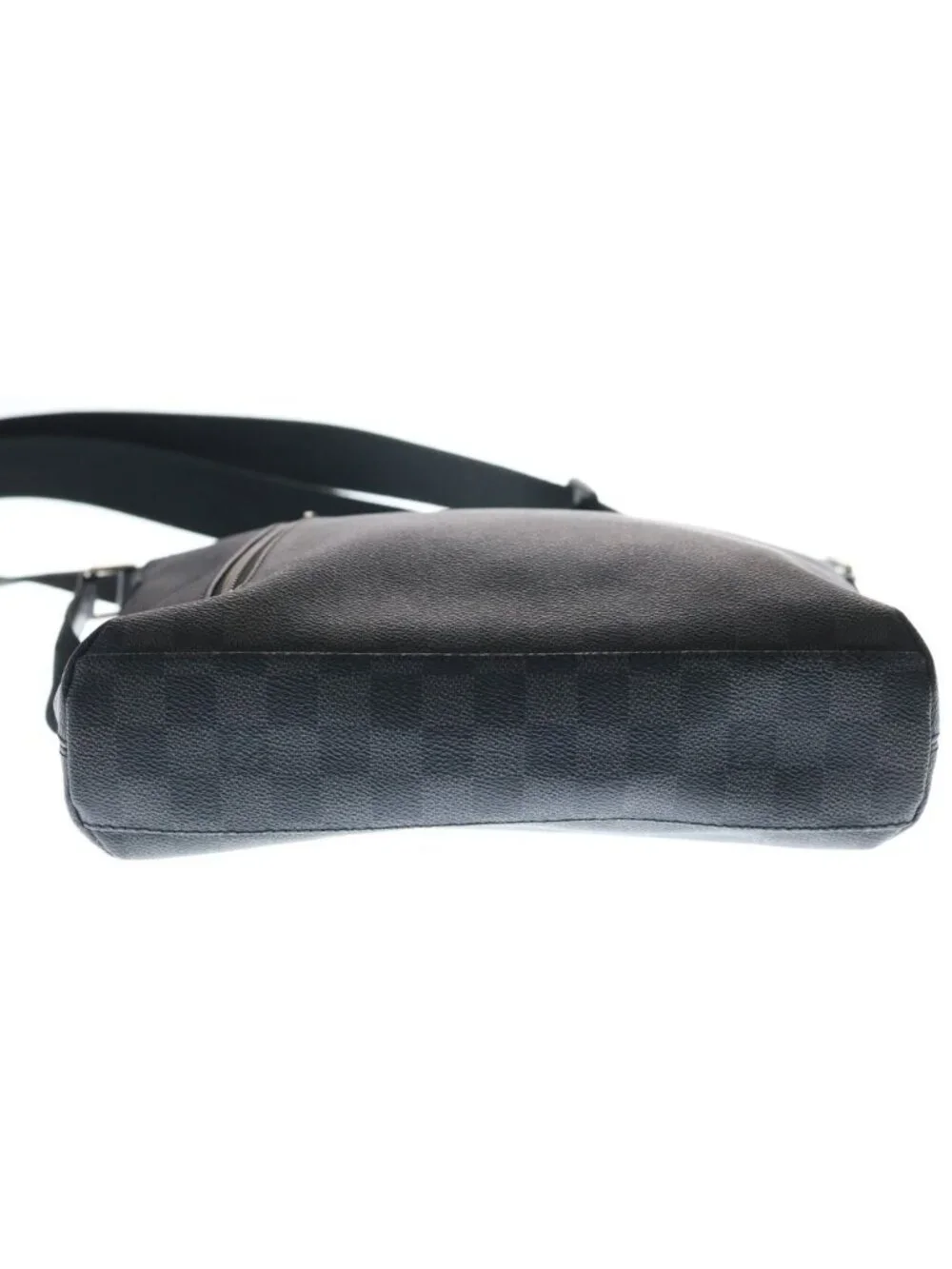 Louis Vuitton Damier Graphite Mick PM Shoulder Bag Black Leather Silver